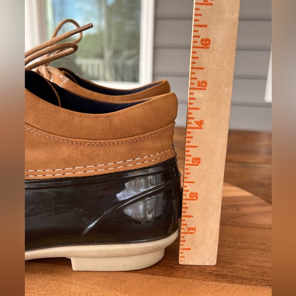 Tommy Hilfiger Low Rise Brown Tan Duck Boots Muck Rubber Size 8M - Picture 12 of 16
